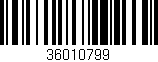Código de barras (EAN, GTIN, SKU, ISBN): '36010799'