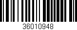 Código de barras (EAN, GTIN, SKU, ISBN): '36010948'