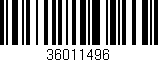 Código de barras (EAN, GTIN, SKU, ISBN): '36011496'