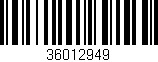 Código de barras (EAN, GTIN, SKU, ISBN): '36012949'