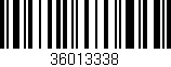 Código de barras (EAN, GTIN, SKU, ISBN): '36013338'
