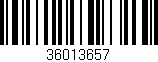 Código de barras (EAN, GTIN, SKU, ISBN): '36013657'