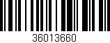 Código de barras (EAN, GTIN, SKU, ISBN): '36013660'
