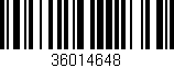 Código de barras (EAN, GTIN, SKU, ISBN): '36014648'