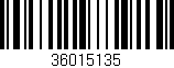 Código de barras (EAN, GTIN, SKU, ISBN): '36015135'