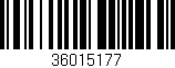 Código de barras (EAN, GTIN, SKU, ISBN): '36015177'