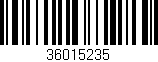 Código de barras (EAN, GTIN, SKU, ISBN): '36015235'