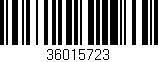 Código de barras (EAN, GTIN, SKU, ISBN): '36015723'