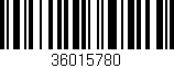 Código de barras (EAN, GTIN, SKU, ISBN): '36015780'