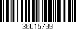 Código de barras (EAN, GTIN, SKU, ISBN): '36015799'