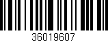 Código de barras (EAN, GTIN, SKU, ISBN): '36019607'