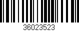 Código de barras (EAN, GTIN, SKU, ISBN): '36023523'