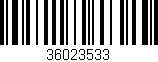 Código de barras (EAN, GTIN, SKU, ISBN): '36023533'