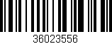 Código de barras (EAN, GTIN, SKU, ISBN): '36023556'