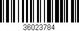 Código de barras (EAN, GTIN, SKU, ISBN): '36023784'