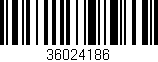 Código de barras (EAN, GTIN, SKU, ISBN): '36024186'