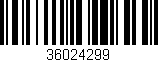 Código de barras (EAN, GTIN, SKU, ISBN): '36024299'