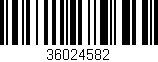 Código de barras (EAN, GTIN, SKU, ISBN): '36024582'