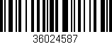 Código de barras (EAN, GTIN, SKU, ISBN): '36024587'