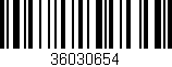 Código de barras (EAN, GTIN, SKU, ISBN): '36030654'