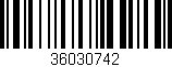 Código de barras (EAN, GTIN, SKU, ISBN): '36030742'