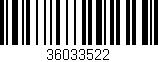 Código de barras (EAN, GTIN, SKU, ISBN): '36033522'