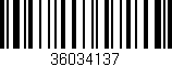 Código de barras (EAN, GTIN, SKU, ISBN): '36034137'