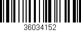 Código de barras (EAN, GTIN, SKU, ISBN): '36034152'