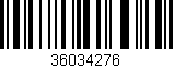 Código de barras (EAN, GTIN, SKU, ISBN): '36034276'
