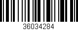 Código de barras (EAN, GTIN, SKU, ISBN): '36034284'