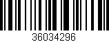 Código de barras (EAN, GTIN, SKU, ISBN): '36034296'