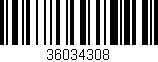 Código de barras (EAN, GTIN, SKU, ISBN): '36034308'
