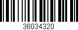 Código de barras (EAN, GTIN, SKU, ISBN): '36034320'