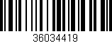 Código de barras (EAN, GTIN, SKU, ISBN): '36034419'