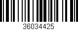 Código de barras (EAN, GTIN, SKU, ISBN): '36034425'