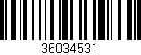 Código de barras (EAN, GTIN, SKU, ISBN): '36034531'
