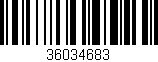 Código de barras (EAN, GTIN, SKU, ISBN): '36034683'