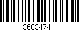 Código de barras (EAN, GTIN, SKU, ISBN): '36034741'