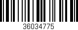 Código de barras (EAN, GTIN, SKU, ISBN): '36034775'