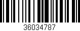 Código de barras (EAN, GTIN, SKU, ISBN): '36034787'