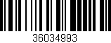 Código de barras (EAN, GTIN, SKU, ISBN): '36034993'