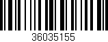 Código de barras (EAN, GTIN, SKU, ISBN): '36035155'