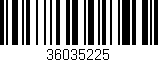 Código de barras (EAN, GTIN, SKU, ISBN): '36035225'