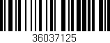 Código de barras (EAN, GTIN, SKU, ISBN): '36037125'
