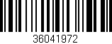 Código de barras (EAN, GTIN, SKU, ISBN): '36041972'