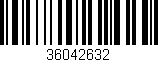 Código de barras (EAN, GTIN, SKU, ISBN): '36042632'