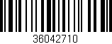 Código de barras (EAN, GTIN, SKU, ISBN): '36042710'