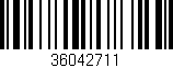 Código de barras (EAN, GTIN, SKU, ISBN): '36042711'