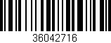 Código de barras (EAN, GTIN, SKU, ISBN): '36042716'