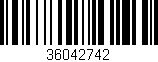 Código de barras (EAN, GTIN, SKU, ISBN): '36042742'